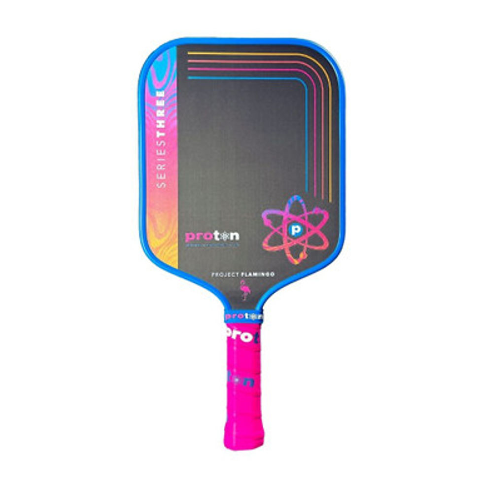 Proton Series Three Flamingo Widebody Pickleball Paddle