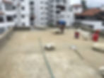 Construcción e impermeabilización cubierta cancha de squash conjunto Gratamira