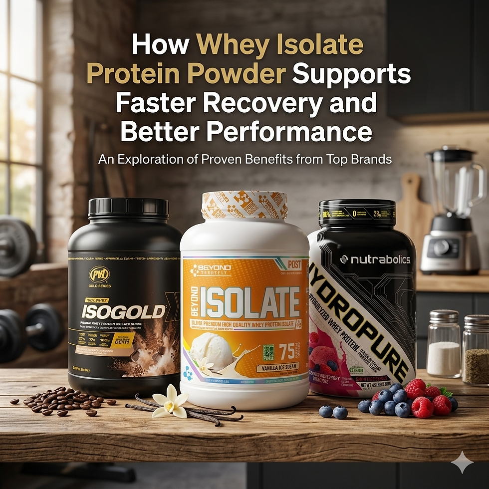 How Whey Isolate Protein Powder Supports Faster Recovery and Better Performance