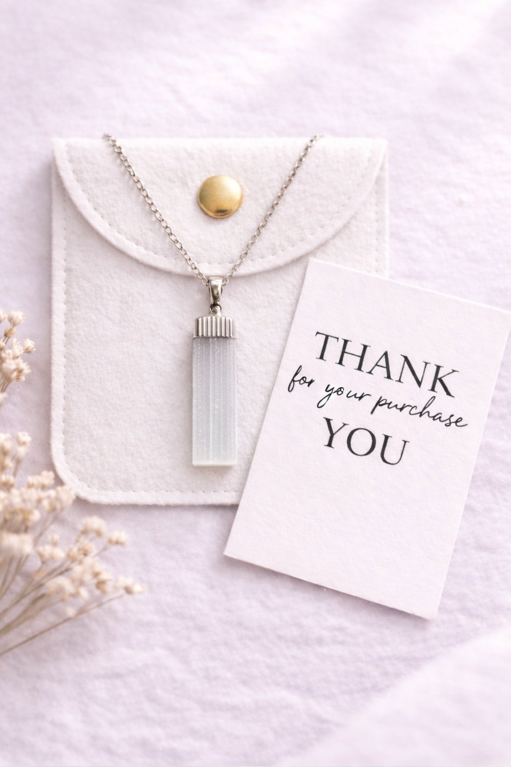 Selenite Cleansing & Purifying Necklace