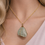 Thumbnail: Raw Green Fluorite Wire-Wrapped Necklace