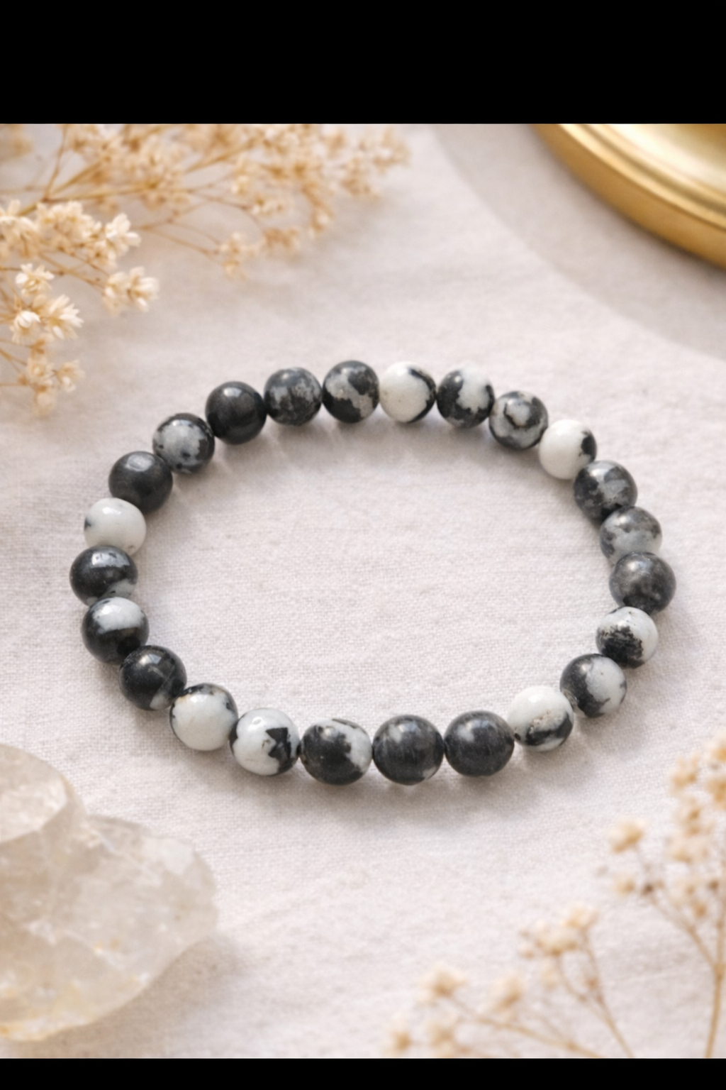 Black & White Jasper Balance Bracelet