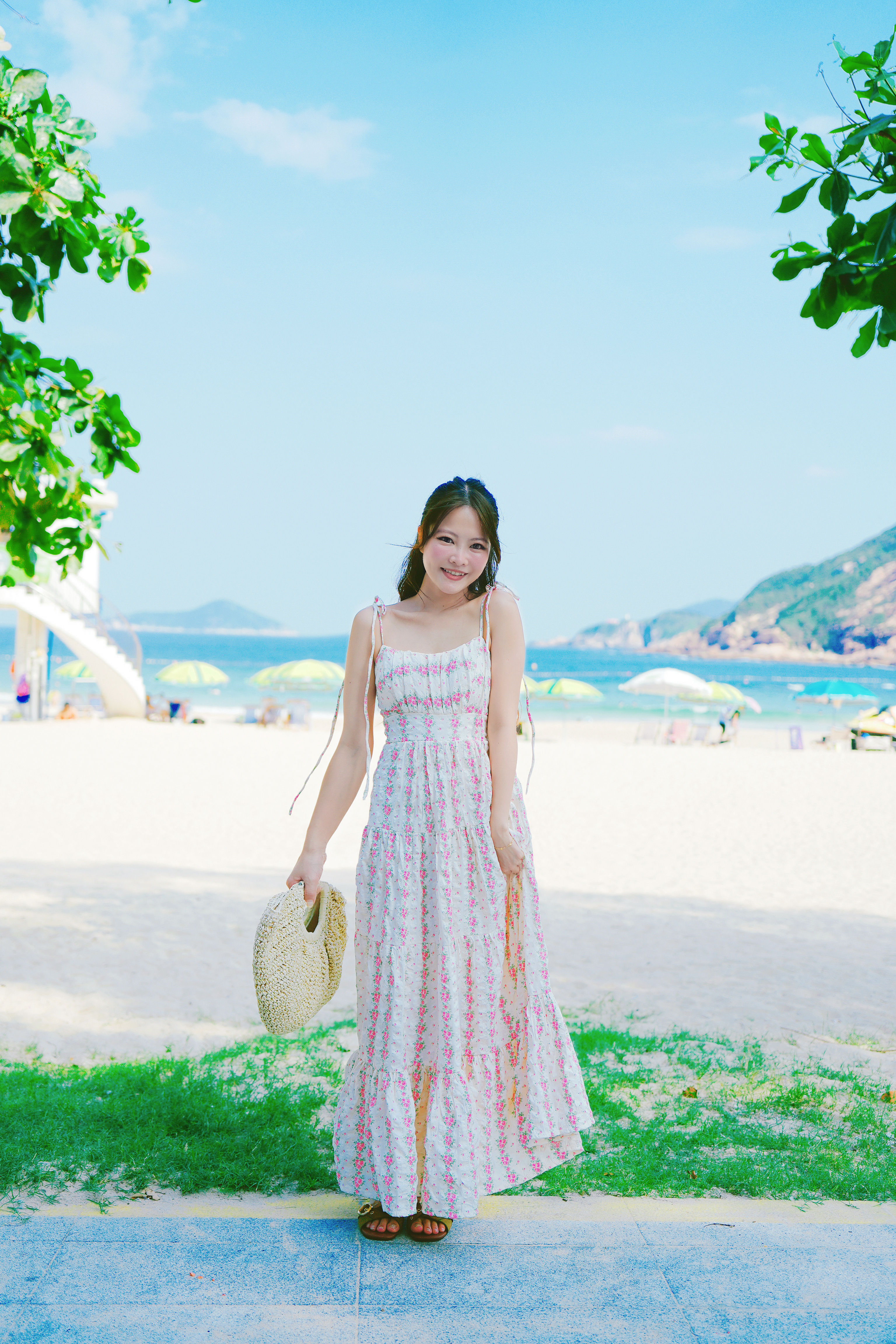 Rosy Padded Maxi Dress
