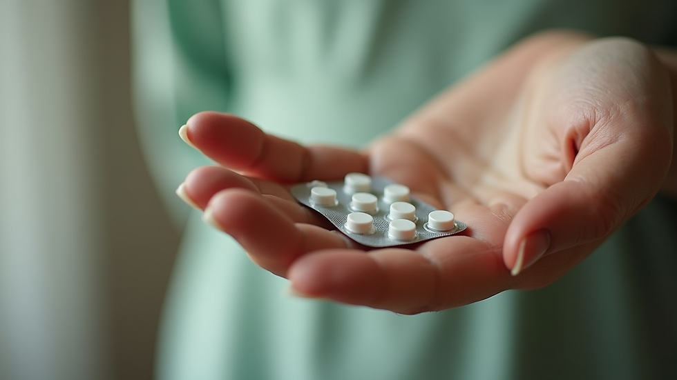 Nahaufnahme einer Hand, die eine Vitamin-D-Kapsel hält