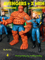 Cover des Buches Avengers + X Men Superhelden Actionfiguren von Robby Bobby Band 4