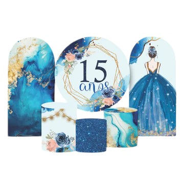 Set Premiere Quinceañera Azul