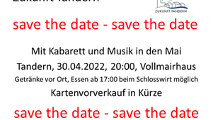 save the date - bitte vormerken