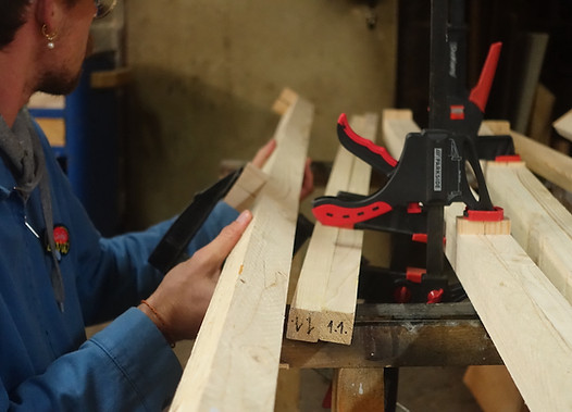 Zuschnitt Holz Fluktus Werkstätten Berlin
