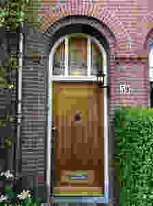 Voordeur, paneeldeur van Iroko