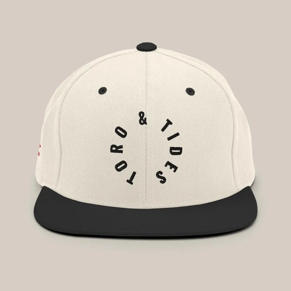 off-white and black snap back