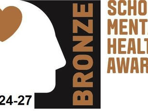 We have been awarded the ‘School Mental Health Award - Bronze Level’