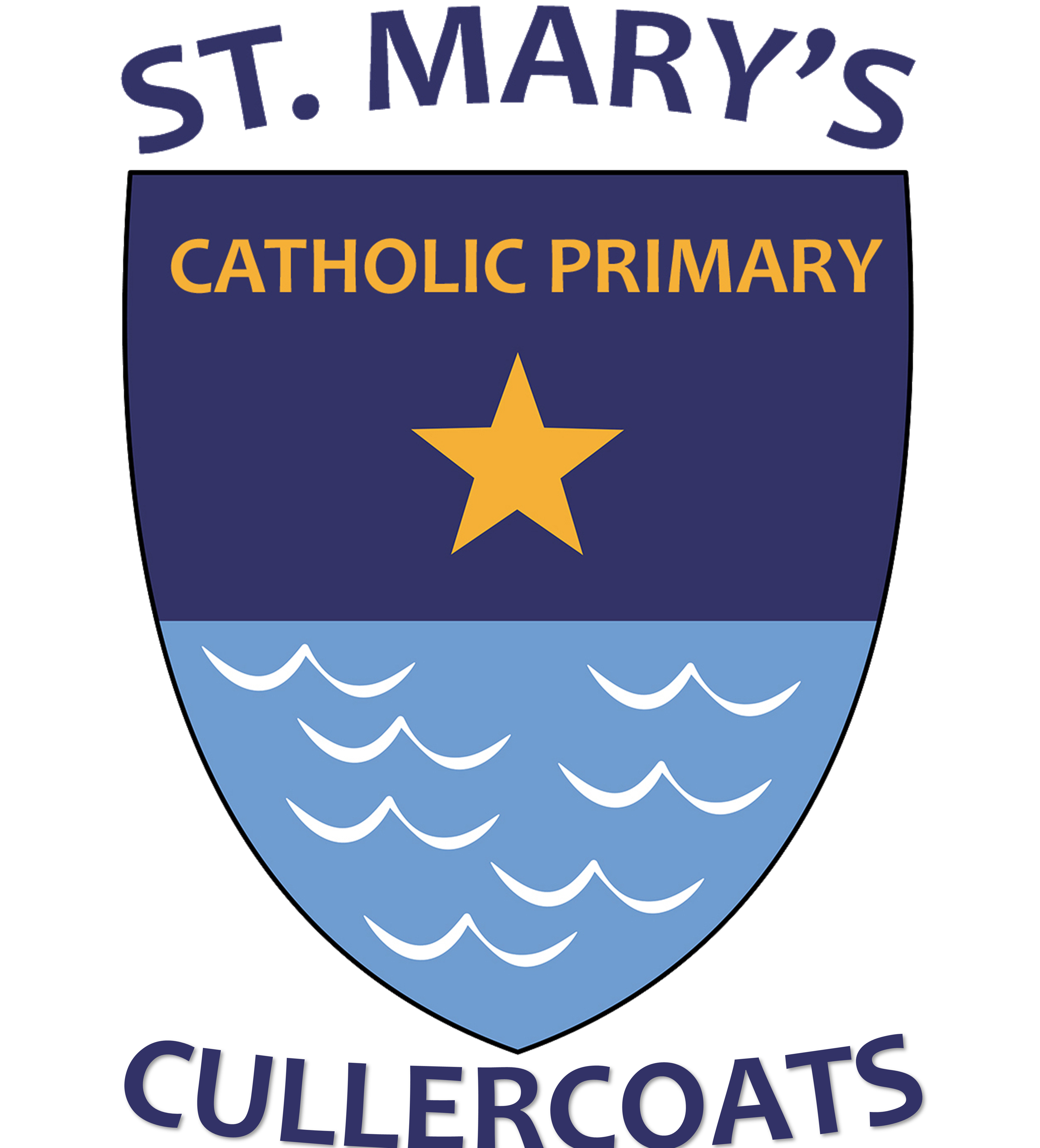 St Mary's CC Logo Dark Blue Small Catholic.png