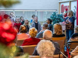 St Columba’s pupils bring joy to care home