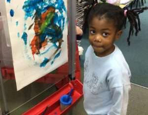 Nursery- exploring paint