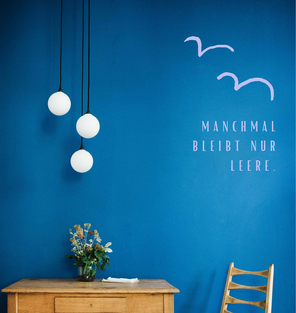 Manchmal bleibt nur Leere.