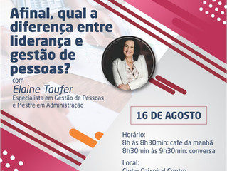 Passo Fundo | A diferença entre liderar e gerir pessoas em pauta