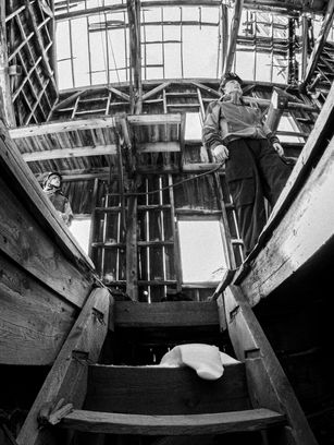 In the Stairwell