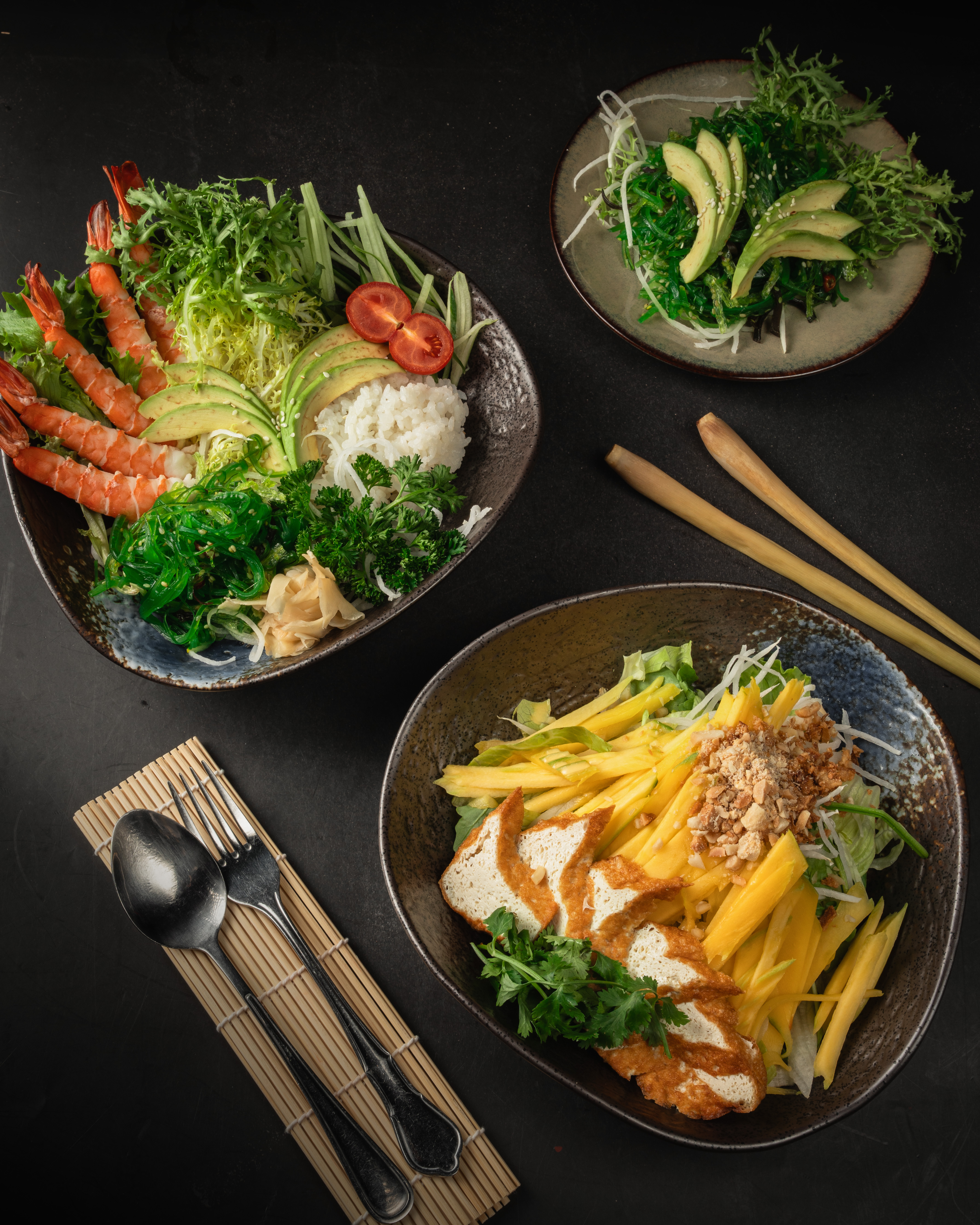 Arranged Food and Objects