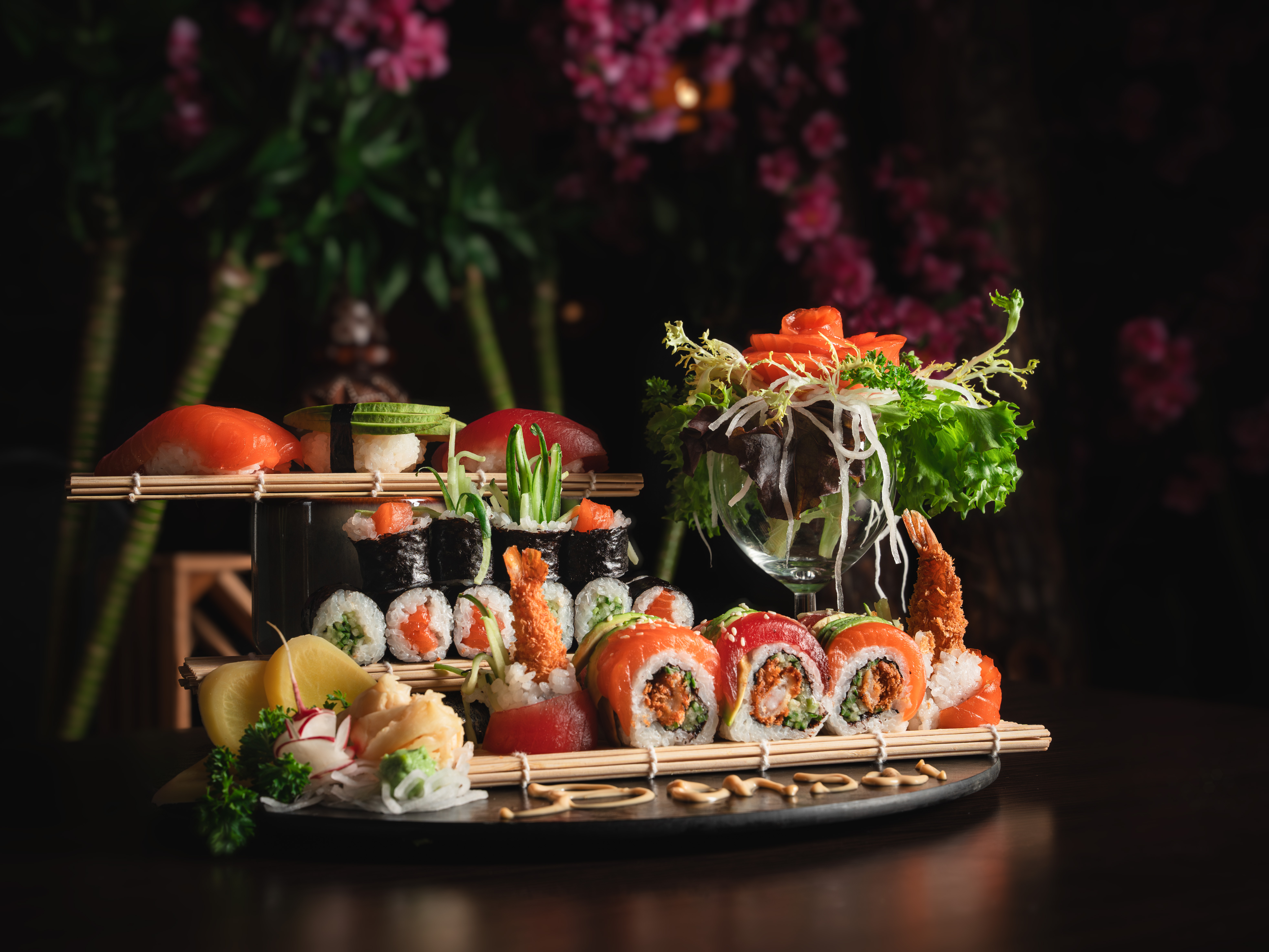 Arranged Food and Objects