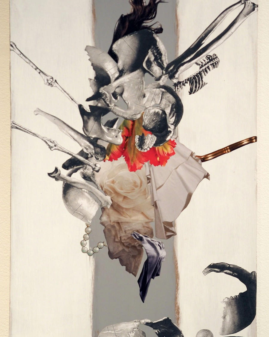 Convalescence II — oil and cold wax, 2024