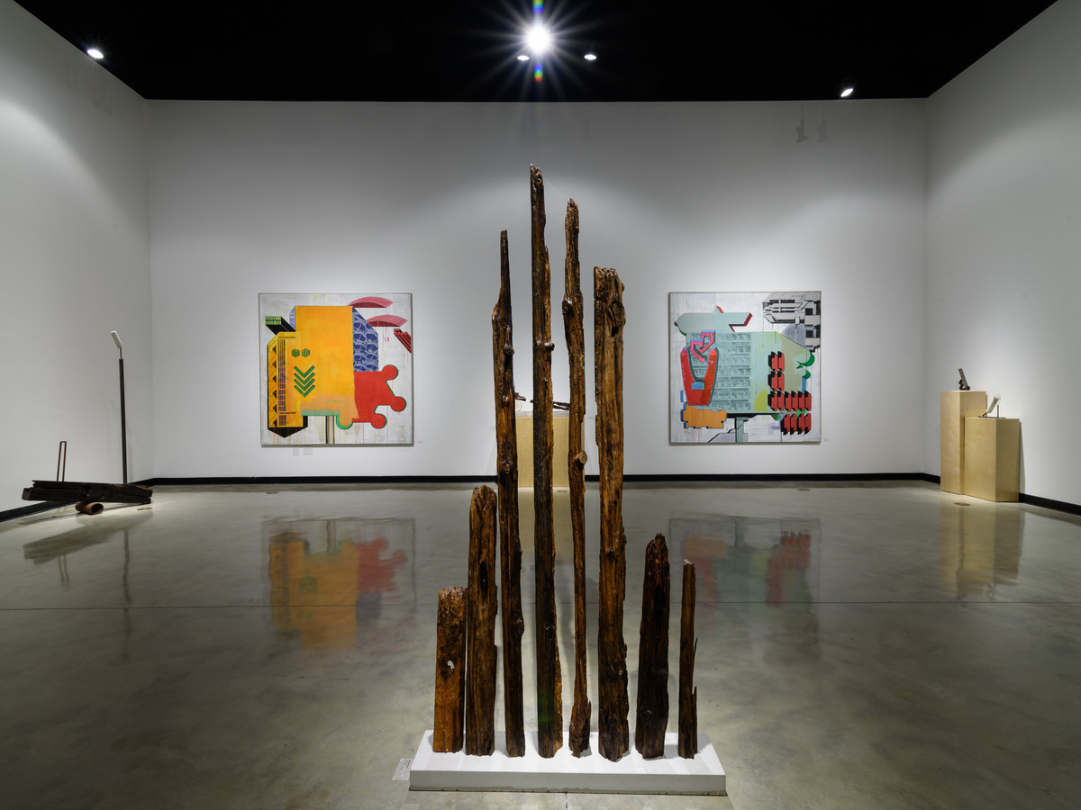 Installation view of Inflated at Frank C. Ortis Art Gallery