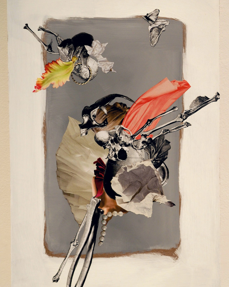 Convalescence — oil and cold wax, 2024