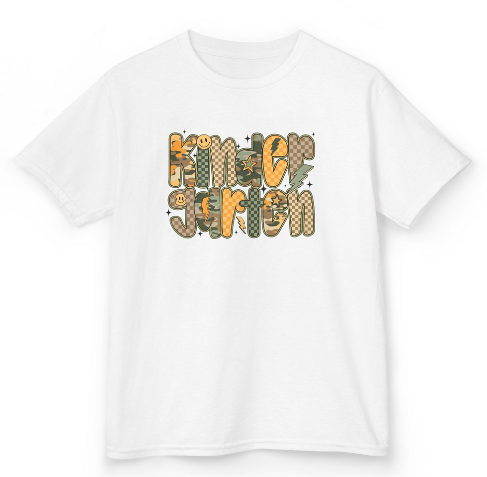 Thumbnail: Camo Prek- 5th Grade Back to School T-Shirt