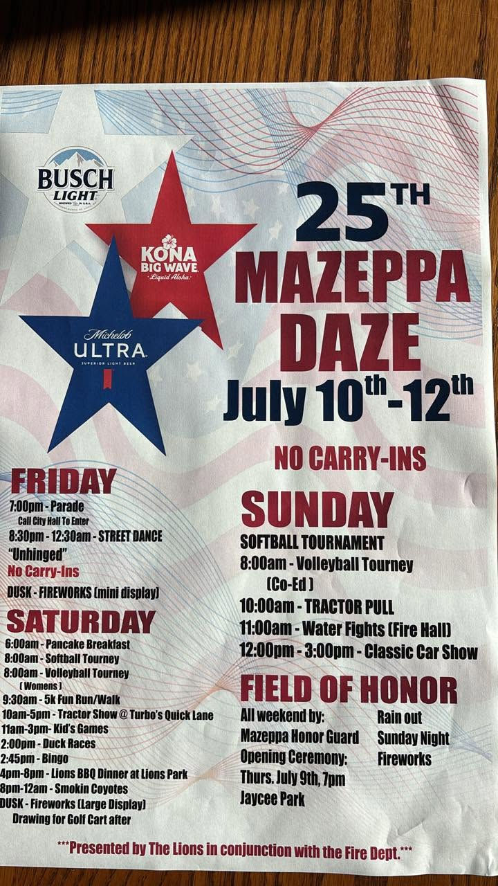 Mazeppa Daze 2026