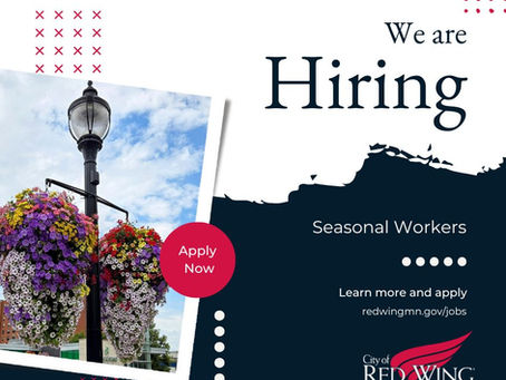 City of Red Wing Summer Hiring