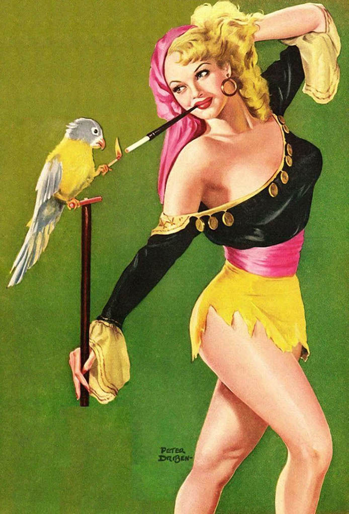 TITTER magazine cover artwork - 12/1950