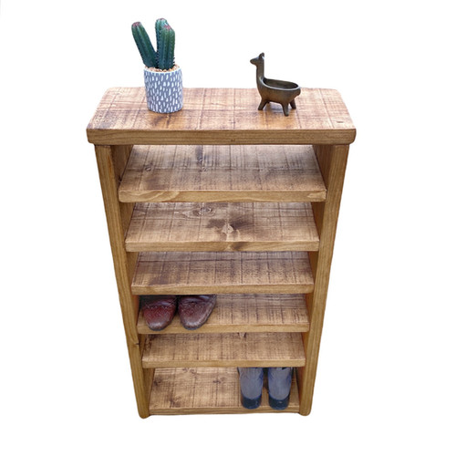 Tall and slim Wooden Shoe Rack | Love Rustic Interiors