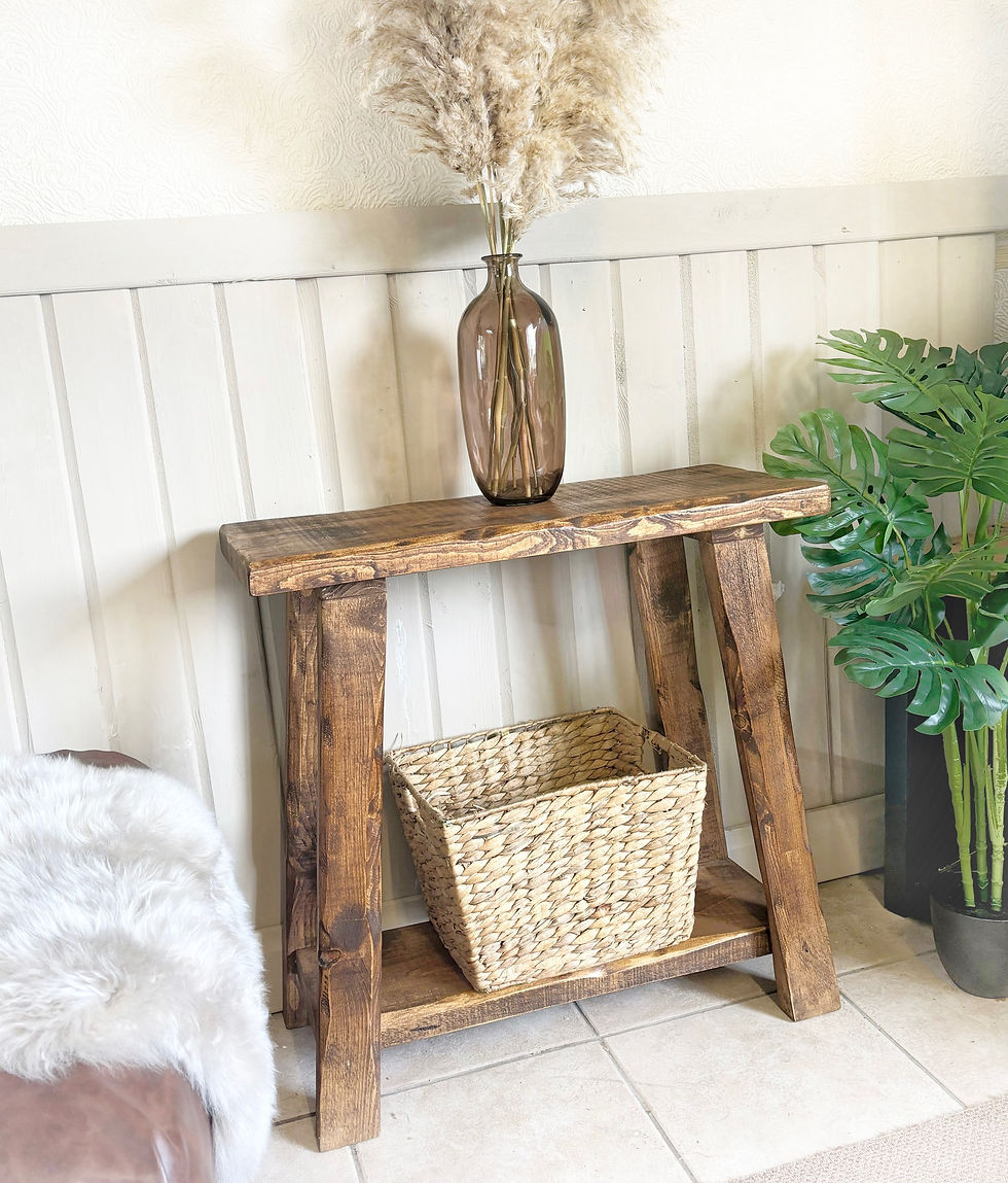 dark oak side table