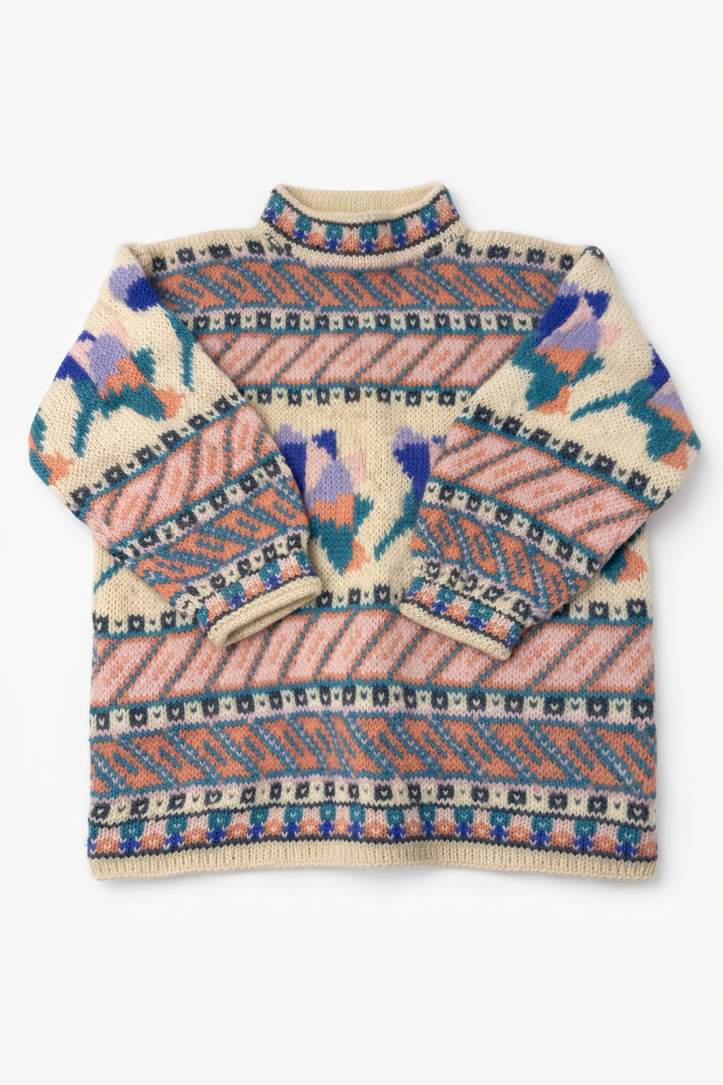 Wool Sweater - hand knitted