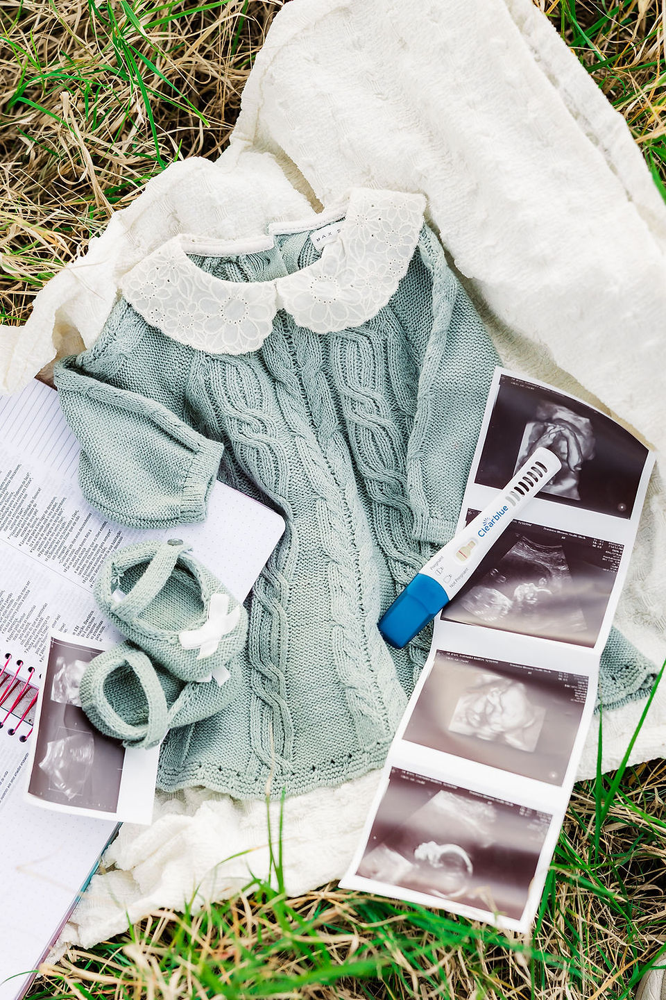 	15.	Baby announcement flat lay photographed by Richmond photographer