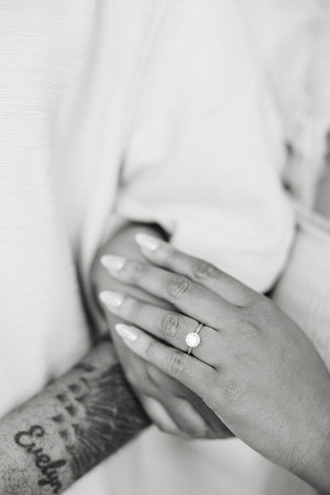 23. Close-up of Sallie’s engagement ring during her spring engagement photos
