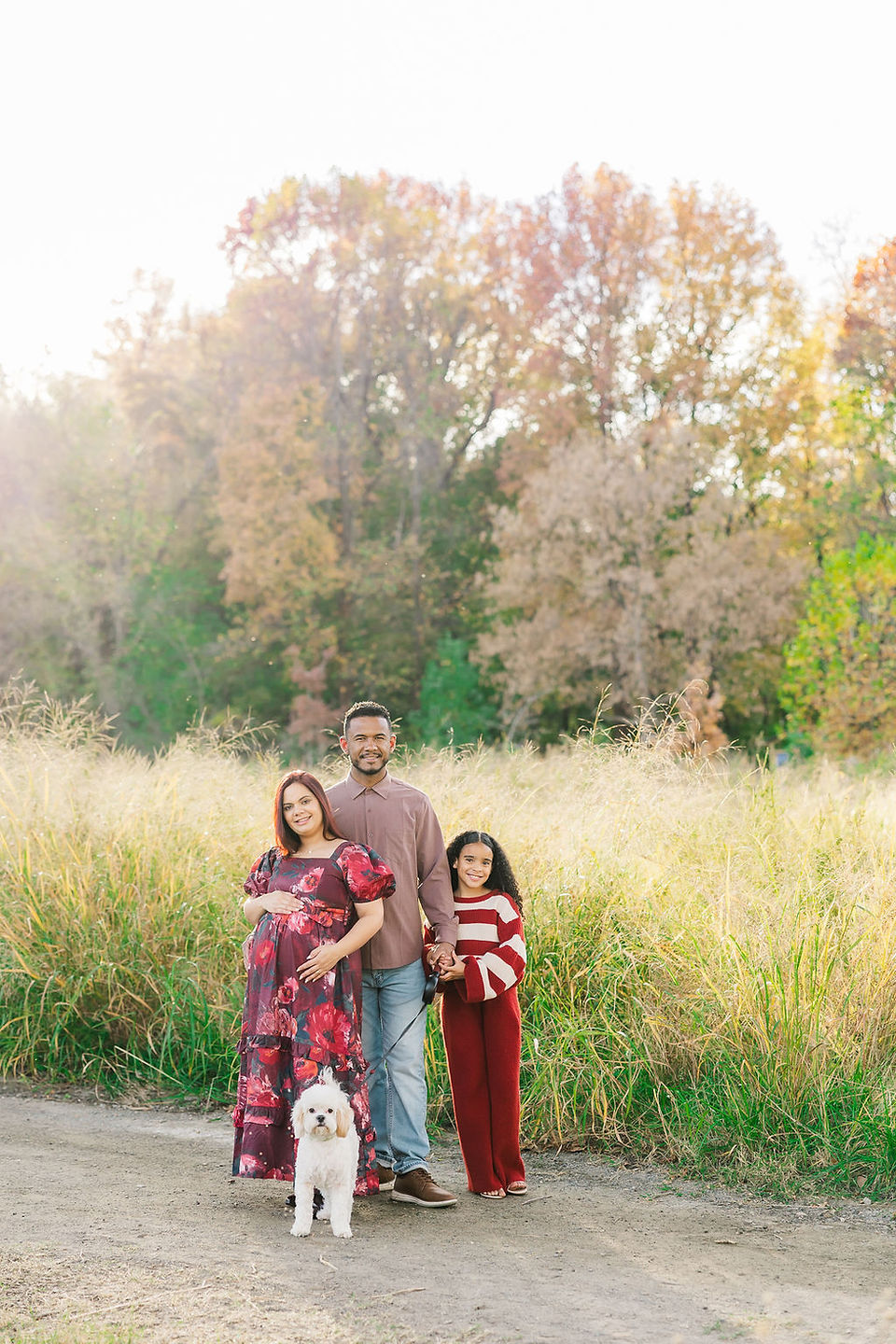 	11.	Family maternity portrait in grassy field Richmond VA