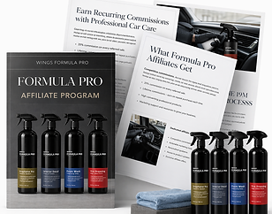 wings formula pro affiliate program for detailers on car care products