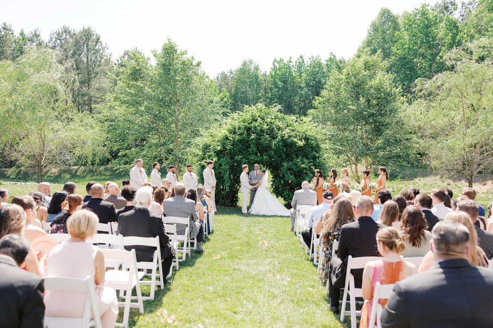 5. Outdoor wedding ceremony aisle at Antebellum of New Kent in Virginia