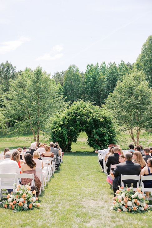 2. Outdoor wedding ceremony at Antebellum of New Kent near Richmond Virginia