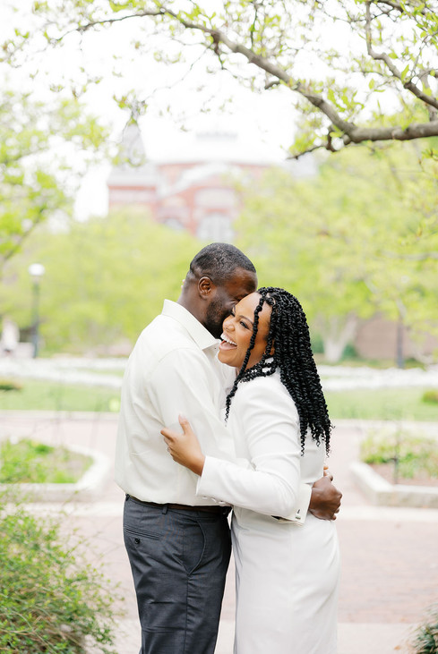 	23.	Soft romantic engagement portrait at Enid A Haupt Garden