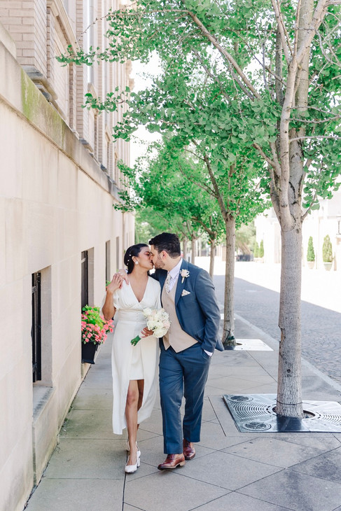 engaged couple during engagement session at the jefferson hotel in richmond va
