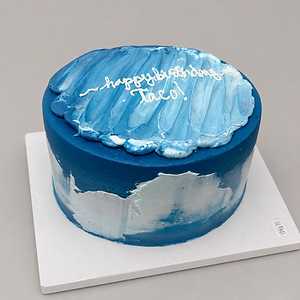 Blue Painted Icing