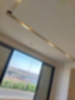 "Modern interior LED lighting design and smart architectural lighting installation."