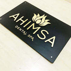 Golden Acrylic Logo Sign1