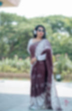 Silver Border Saree