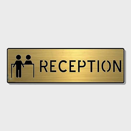 Brush Gold Finish Reception Sign Boards in Chennai