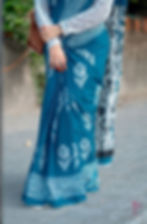 Block Print Cotton Saree