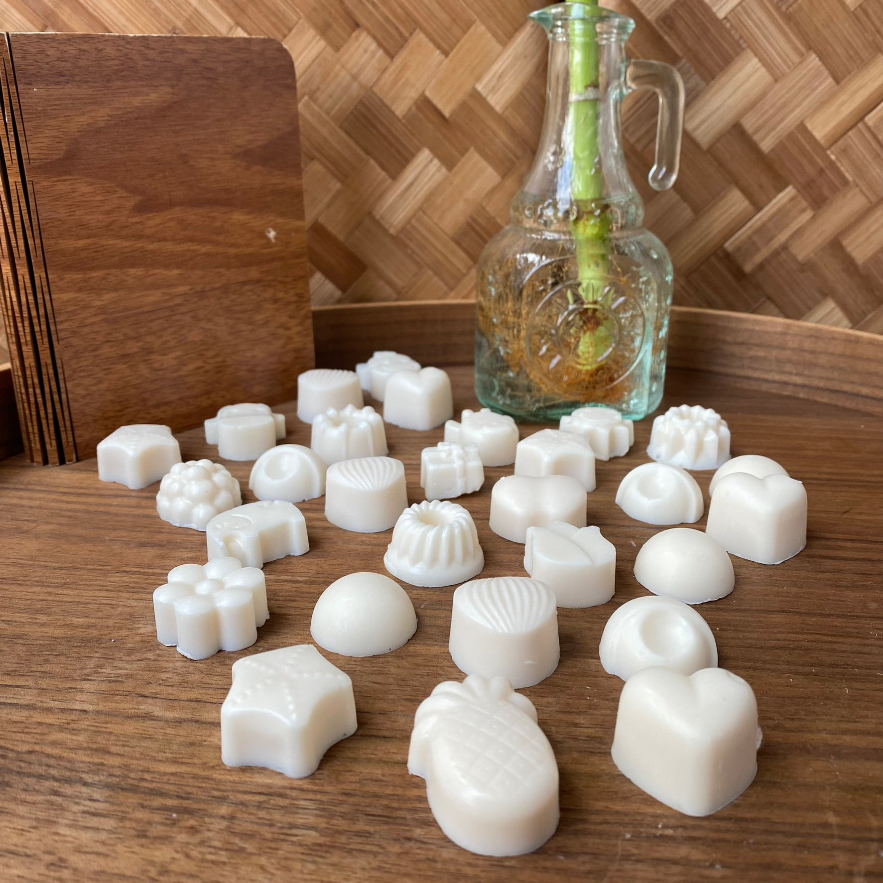 Mini Soaps Kaimemellei, αρωματικά σαπουνάκια σετ των 10 τεμ Μπεζ