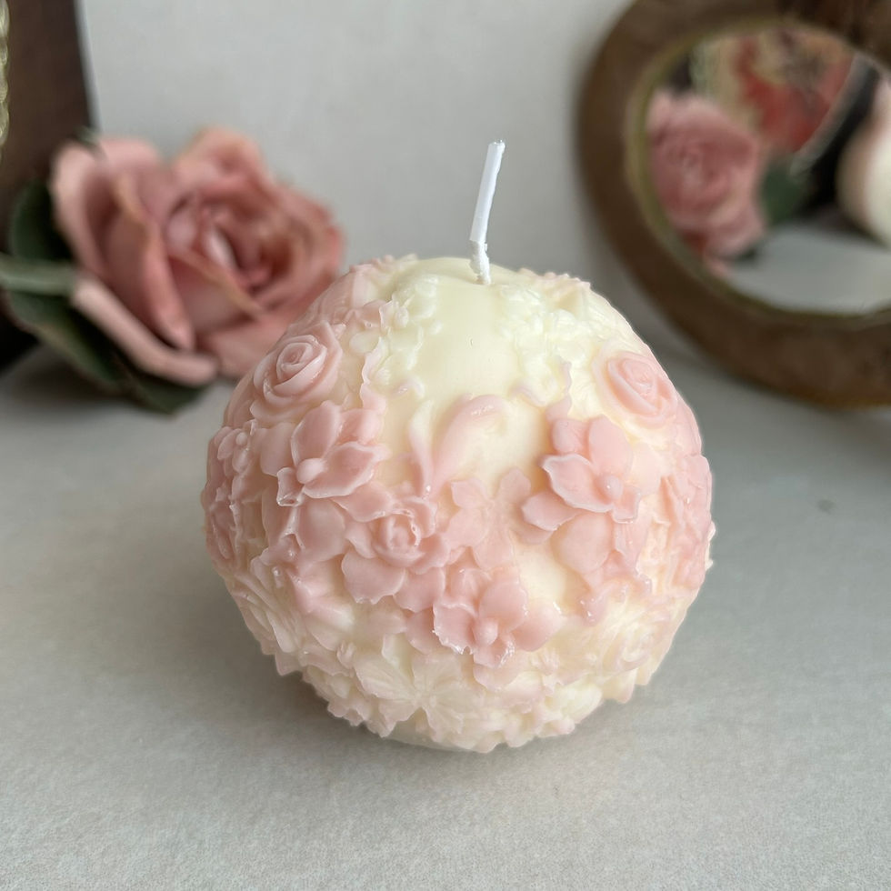 Μικρογραφία: κερι αρωματικο / vintage flower ball