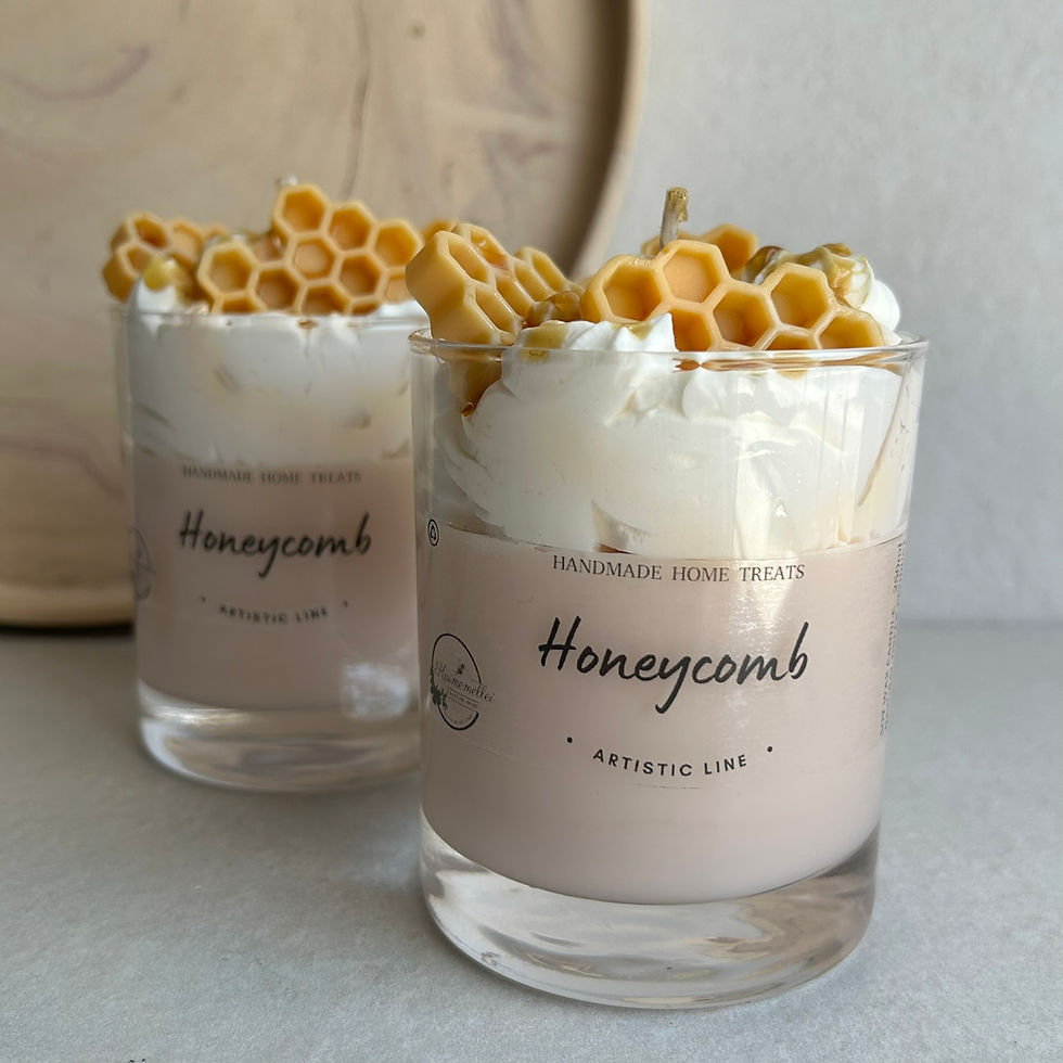 Μικρογραφία: κερι αρωματικο 250ml / dessert candle Honey Comb